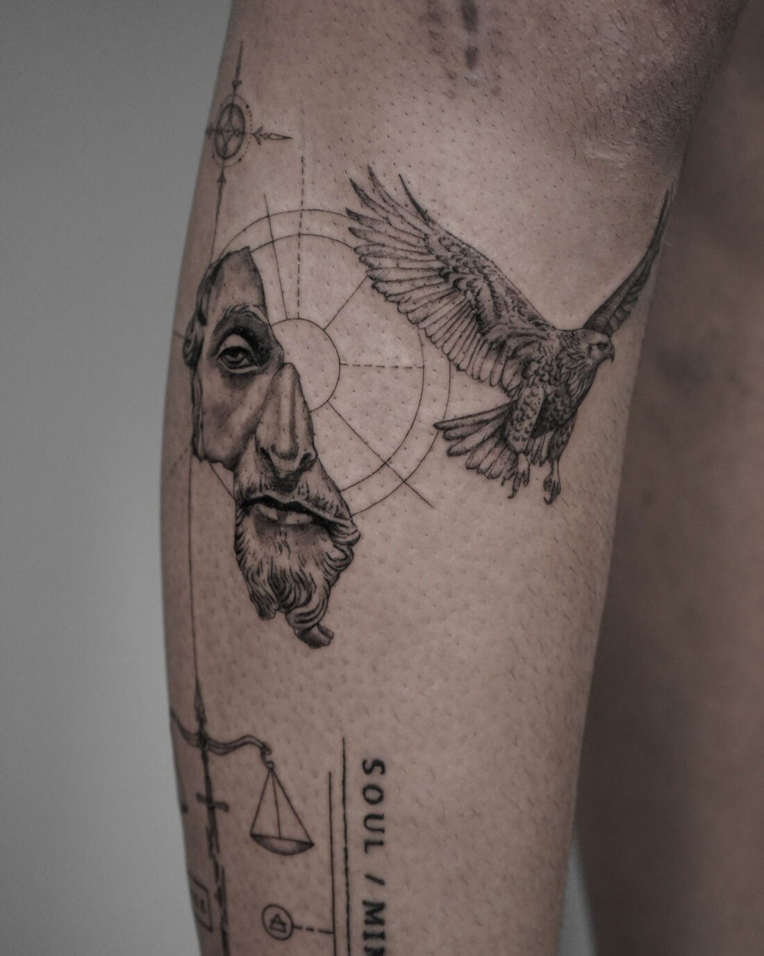 Composición, tatuaje de Elena Navarro en Valencia